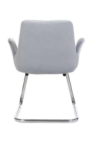 MARKAELZ Krom Metal Ayaklı PESCADO SANDALYE MİSAFİR KOLTUĞU BEKLEME KOLTUĞU - 4