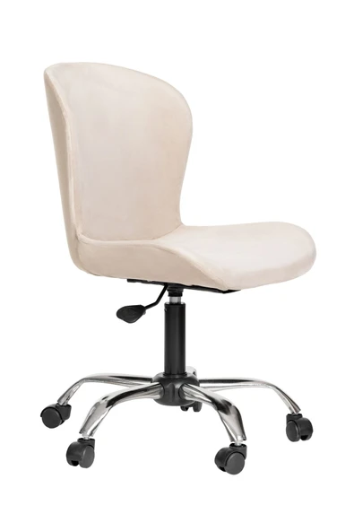 MARKAELZ Krom Metal Ayaklı Ofis Çocuk Odası Çalışma Sandalyesi (AYARLANILABİLİR) AÇELYA - Resim 2