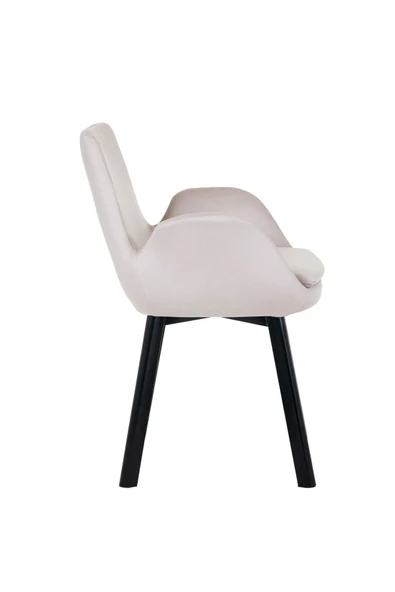 MARKAELZ SİYAH METAL AYAKLI SALON/MUTFAK SANDALYESİ PESCADO (BABYFACE) - Resim 3