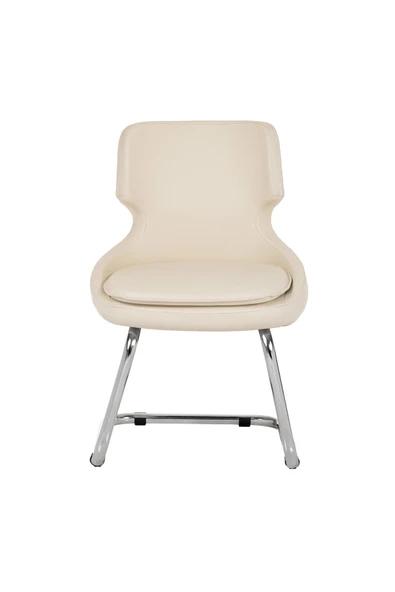 MARKAELZ Krom Metal Ayaklı SANDALYE MİSAFİR KOLTUĞU BEKLEME KOLTUĞUDERİ SELEKULAK