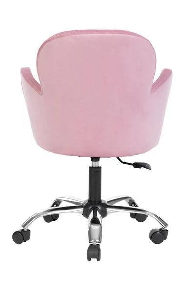 MARKAELZ Krom Metal Ayaklı Ofis Çocuk Odası Çalışma Sandalyesi (AYARLANABİLİR) KELEBEK - 4