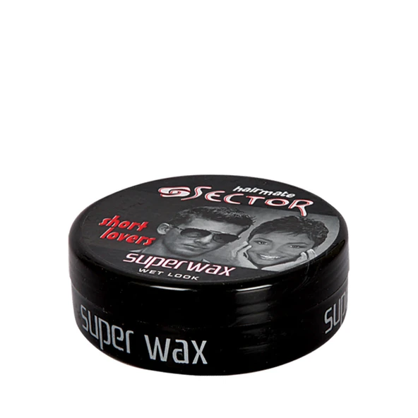 Sector Sector Hairmate Superwax Islak Görünüm Siyah Wax 150 Ml
