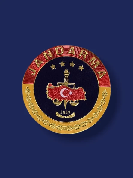 JANDARMA ASAYİŞ KOL AMBLEMİ TPU PLASTİK CIRTLI 7CM