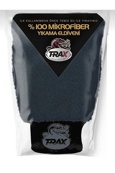 Oto & Ev Yıkama Ve Cila Eldiveni Mikrofiber Araç Yıkama Eldiveni Siyah