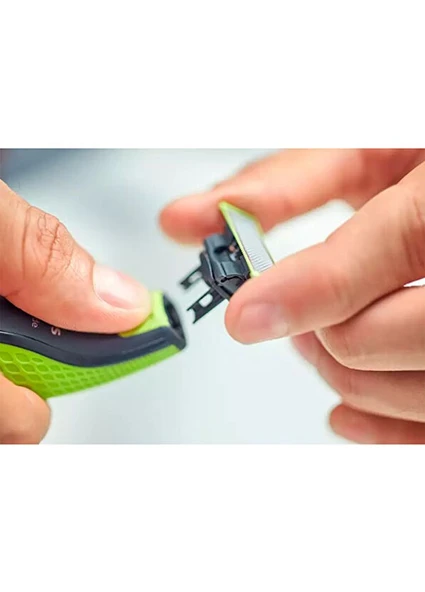 Philips QP220/51 OneBlade 2'li Paslanmaz Çelik Yedek Bıçak - Resim 6