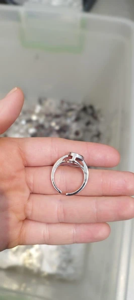 Vintage Gümüş Renk Retro Ayarlanabilir Örümcek Maskesi Yüzük Örümcek Adam Yüzük - 4