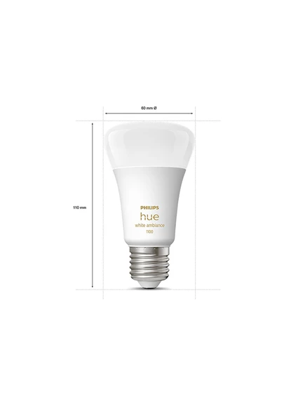 Philips Hue 75W Beyaz Ambiyans Bluetooth Özellikli E27 Akıllı Ampul - 3
