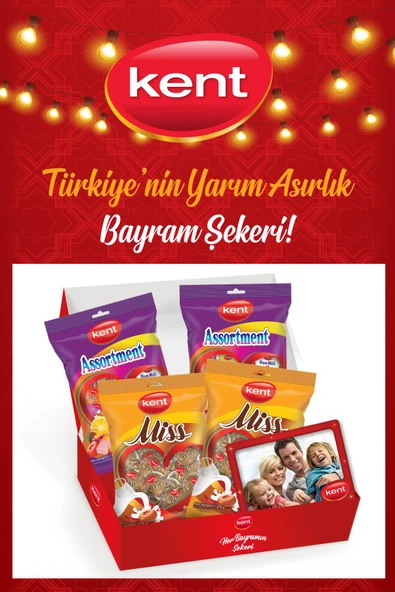 Kent Assortment Karışık (375 G)x2 + Tofy Meyveli Bayram Şekeri (375 G)x2 - 2
