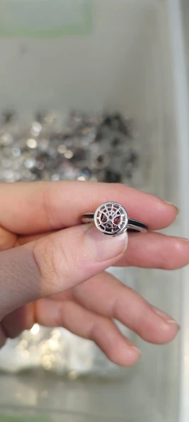 Vintage Gümüş Renk Retro Ayarlanabilir Örümcek Maskesi Yüzük Örümcek Adam Yüzük - 3