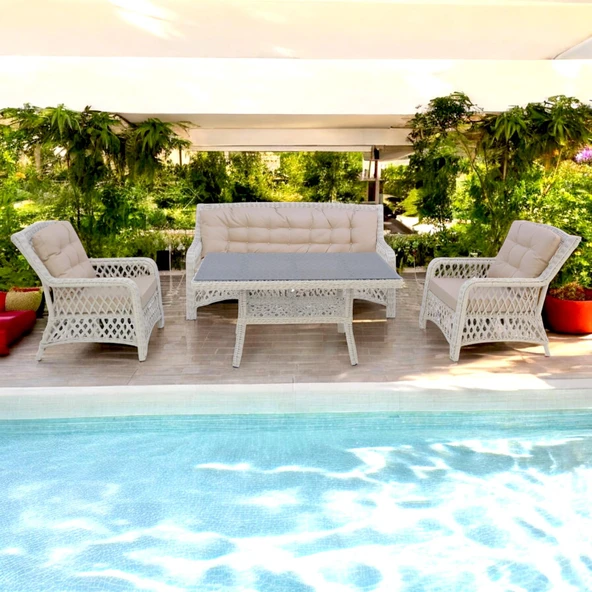 Ravello X | Rehome Rattan Üçlü Bahçe Oturma Takımı | 364 - 5