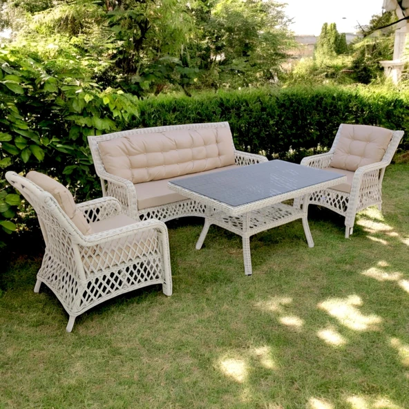 Ravello X | Rehome Rattan Üçlü Bahçe Oturma Takımı | 364 - 3