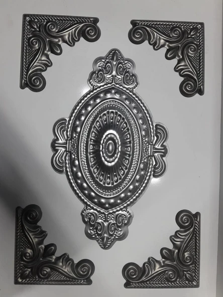 DEORATİF FERFORJE KAPI KÖŞE SÜSÜ/BASKILI SAÇ - 2
