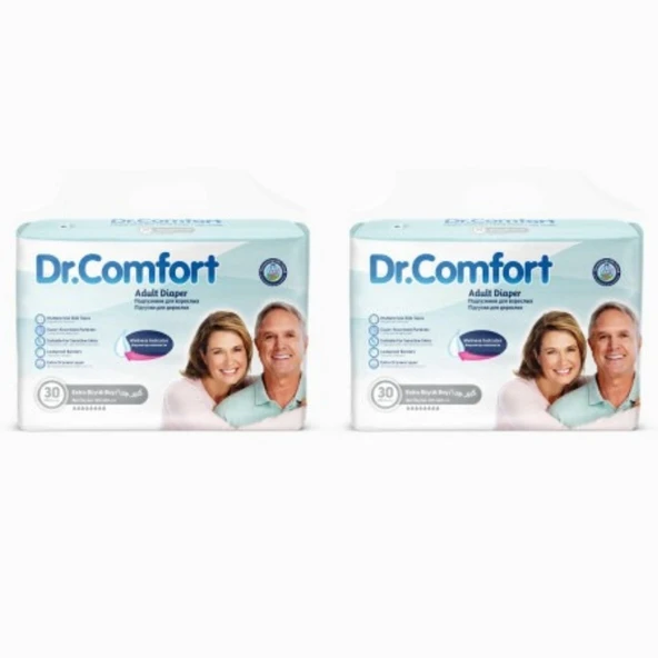 Dr.Comfort Yetişkin Bel Bantlı Hasta Bezi Ekstra Large 30'lu 2 paket 60 adet - 2