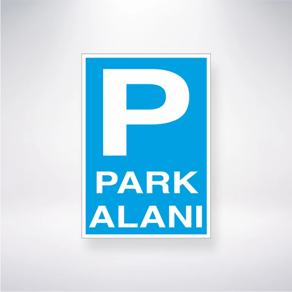 P Park Alanı 21x28 Arkası Arkası Yapışkanlı Sticker