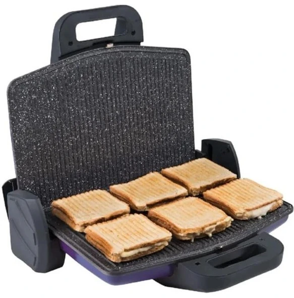 Arnica Ayvalık Granit Tost Makinesi - Mor - GH26123 - 2