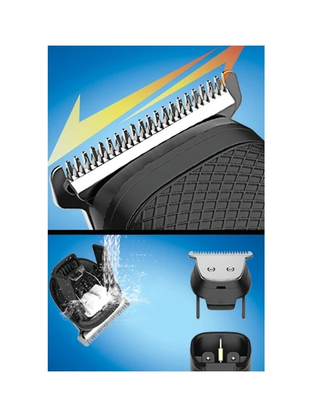 Aprilla Saç Sakal Vücut Tıraş Makinesi Şarj Edilebilir 7'si 1 Arada Bakım Seti - Resim 3