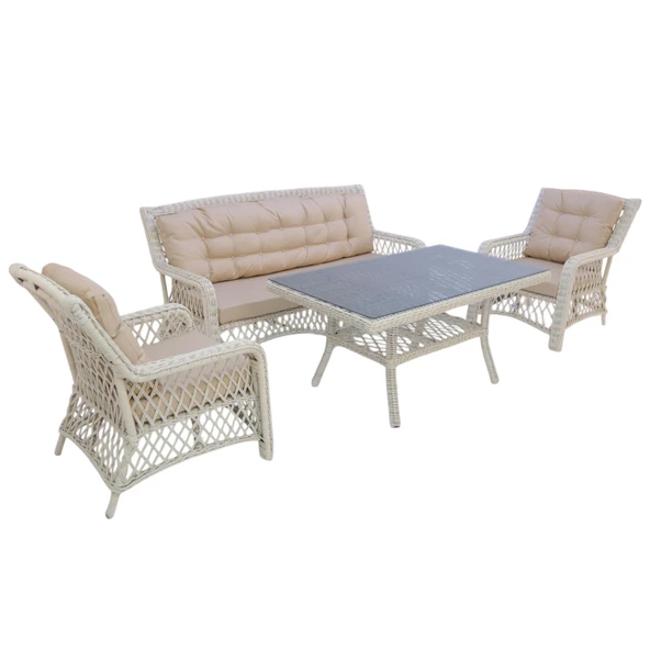 Ravello X | Rehome Rattan Üçlü Bahçe Oturma Takımı | 364 - 2