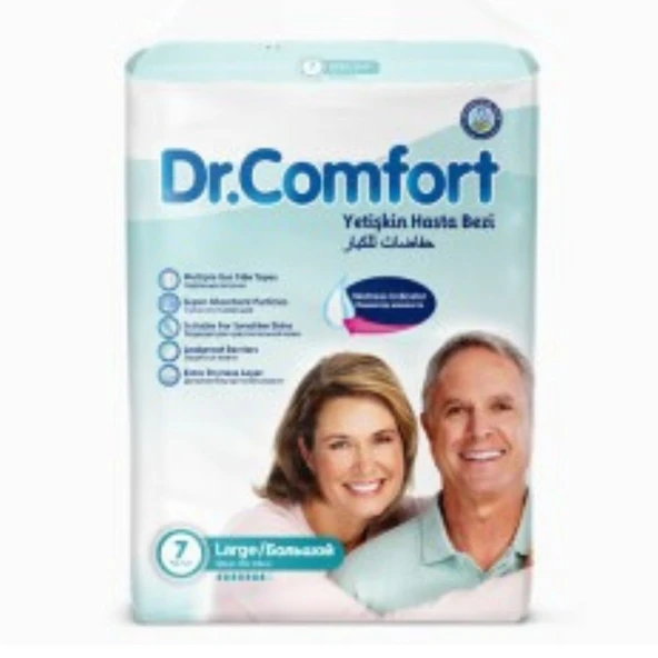 Dr.Comfort Yetişkin Bel Bantlı Hasta Bezi Large 7'li 1 paket 7 adet - 2