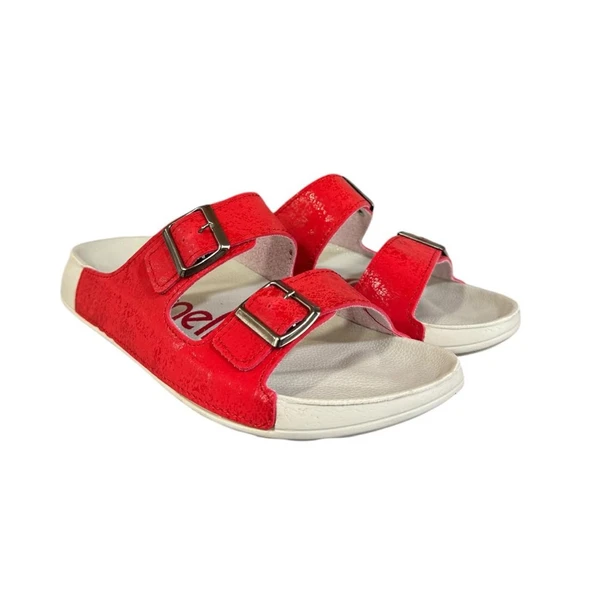 United Colors Of Benetton Çift Bantlı Anatomik Bayan Terlik - 4