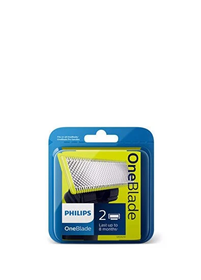 Philips QP220/51 OneBlade 2'li Paslanmaz Çelik Yedek Bıçak - Resim 4