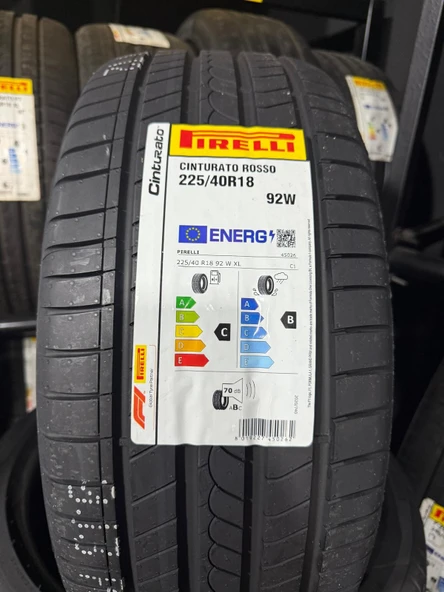 PİRELLİ 225/40R18 92W CİNTİRATO ROSSO YAZ LASTİĞİ  2025