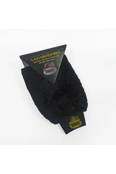 Oto & Ev Yıkama Ve Cila Eldiveni Mikrofiber Araç Yıkama Eldiveni Siyah - 2