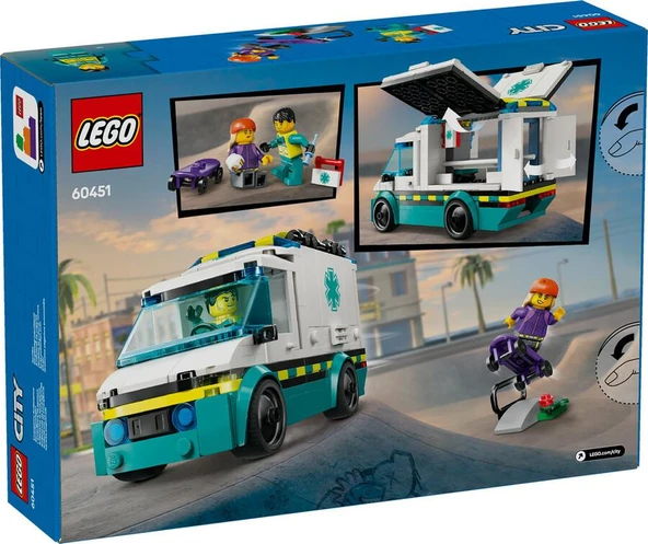Lego City 60451 Acil Yardım Ambulansı - Resim 4