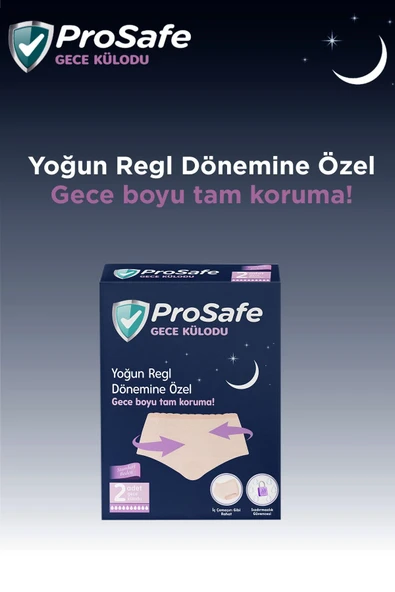 Prosafe Gece Külodu Yoğun Regl Dönemine Özel Gece Boyu Tam Koruma 2 li - 2