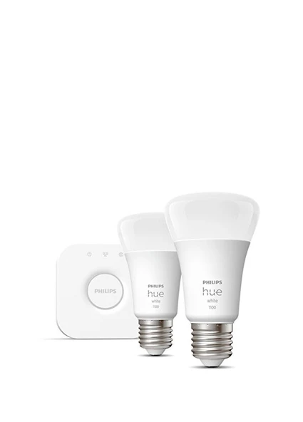 Philips Hue Beyaz Akıllı Başlangıç Seti 2'li Bluetooth Özellikli Akıllı Ampul - 3