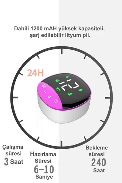Life Net Diamond Elmas MY-373 Giyilebilir Şarjlı Süt Sağma Makinası - 7