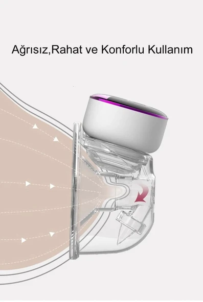 Life Net Diamond Elmas MY-373 Giyilebilir Şarjlı Süt Sağma Makinası - 5