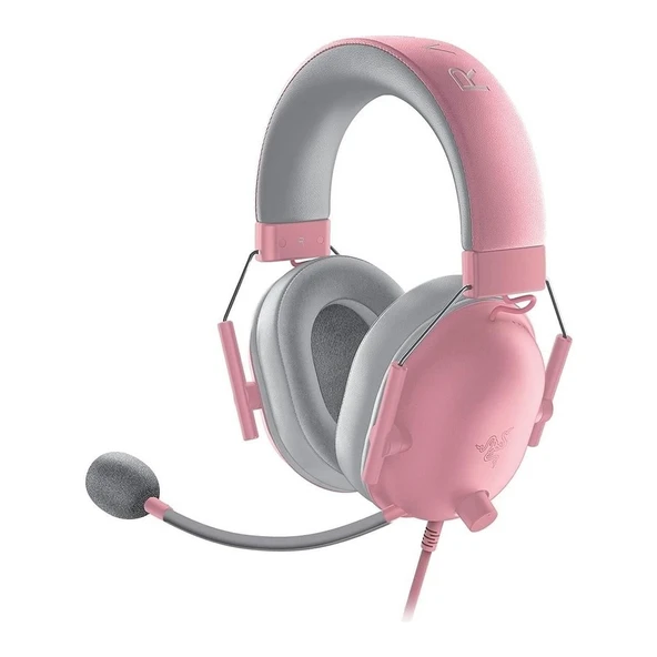 Razer Blackshark V2 x Kablolu Quartz Gaming Kulaklık Pembe RZ04-03240800-R3M1 - Resim 2