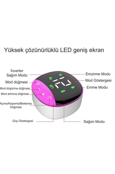 Life Net Diamond Elmas MY-373 Giyilebilir Şarjlı Süt Sağma Makinası - 3