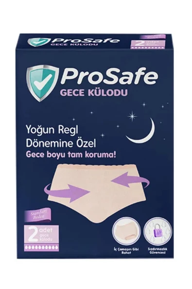 Prosafe Gece Külodu Yoğun Regl Dönemine Özel Gece Boyu Tam Koruma 2 li