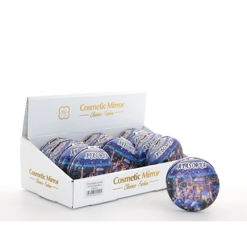 Taşlı İstanbul Tasarımı El Aynası Kalın Model 13 ürün görseli