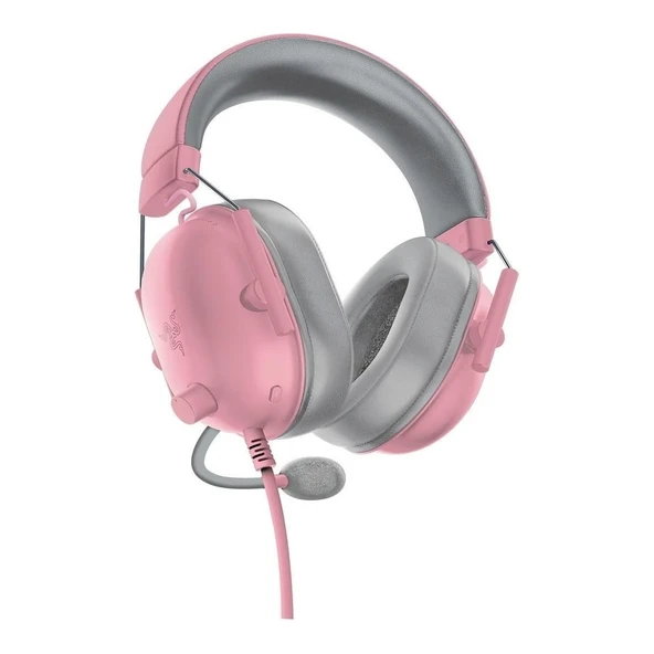 Razer Blackshark V2 x Kablolu Quartz Gaming Kulaklık Pembe RZ04-03240800-R3M1 - Resim 4