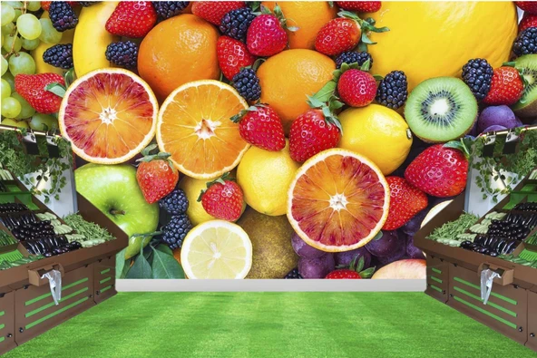 Manav Meyveler Fresh Duvar Kağıdı - 2