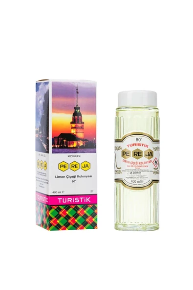 Pereja Limon Çiçeği Cam Şişe 400 ml Kolonya