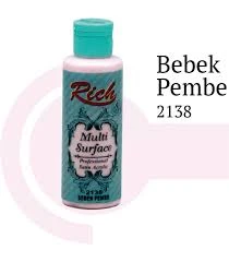 Rich Multi Surface Akrilik Boya 120ml 2138 Bebek Pembe ürün görseli 1