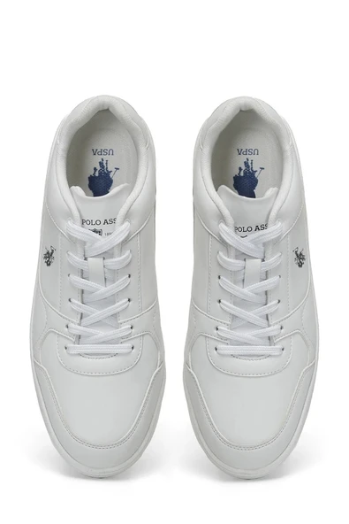 U.S. Polo Assn LEE 5FX Beyaz Erkek Sneaker Ayakkabı - 4