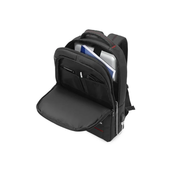 Mack MCC-007 17.3" Office Notebook Sırt Çantası Siyah, USB Girişli - 6