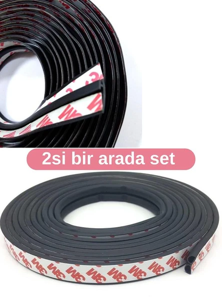 Otomobil Sunroof Fitili ve Bagaj, Kaput, Kapı Yalıtım Fitili 5'er Metre Set