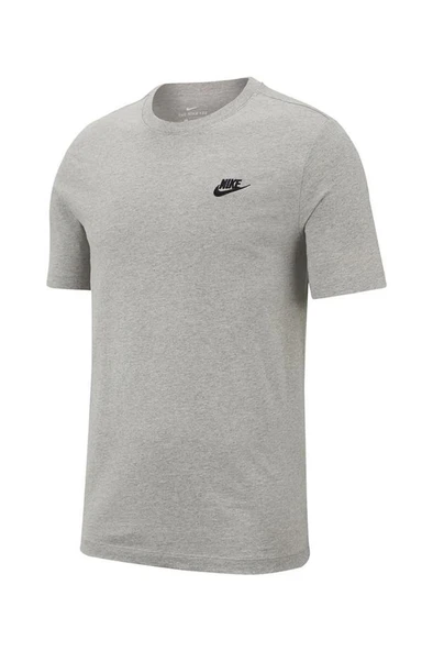 Nike M Nsw Club Tee AR4997-064 Gri Kadın Tshirt