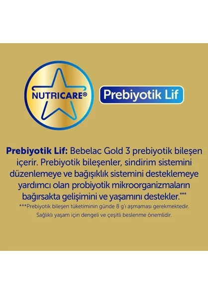 Bebelac Gold 3 Çocuk Devam Sütü 350 Gr 1 Yaşından İtibaren - 3