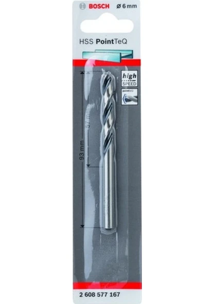 Bosch HSS-PointTeQ 6.0 mm Metal Delme Matkap Ucu