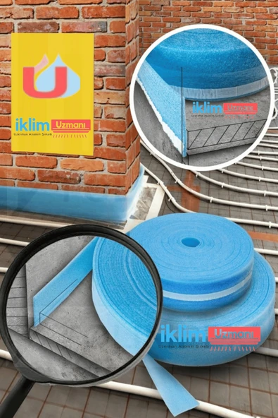 WAVIN - Kenar izolasyon Bandı Yapışkanlı D23 (120x7mm L=15 mt.) - 4