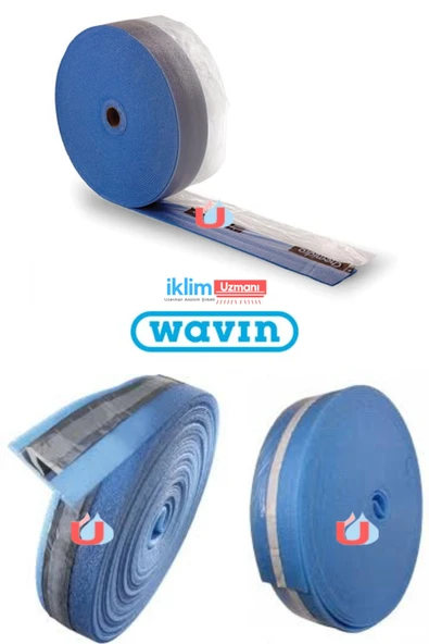 WAVIN - Kenar izolasyon Bandı Yapışkanlı D23 (120x7mm L=15 mt.) - 8