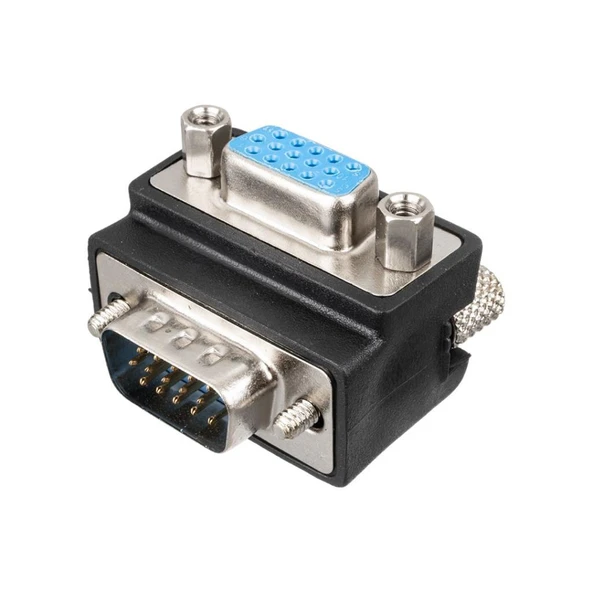 90 DERECE L TİP VGA DİŞİ ERKEK ÇEVİRİCİ - Resim 2