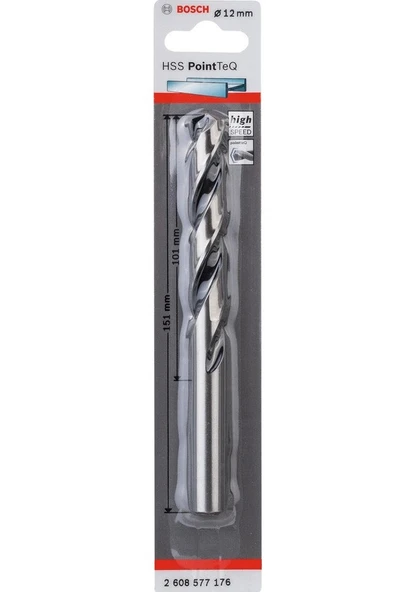 Bosch HSS-PointTeQ 12.0 mm Metal Delme Ucu