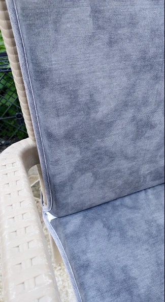 6 Adet Komutan Arkalıklı Sandalye Minderi, Extra Kalın (Kalınlık 5cm)-K.Gri - 2